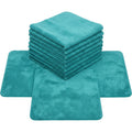 Gelxo Edgeless Coral Fleece Auto Detailing Cloth Set of 12 Teal - Product view