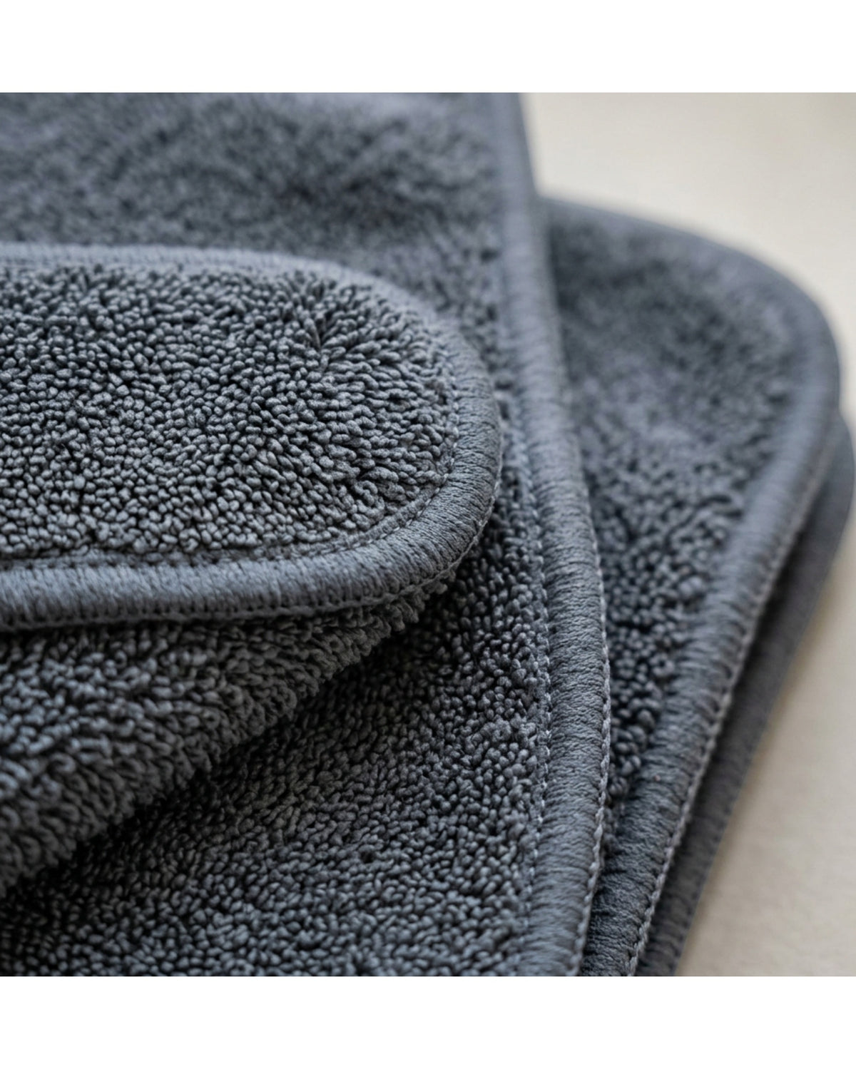Gelxo Twisted Loop Microfiber Car Drying Towel Set of 2 Graphite - Detail view