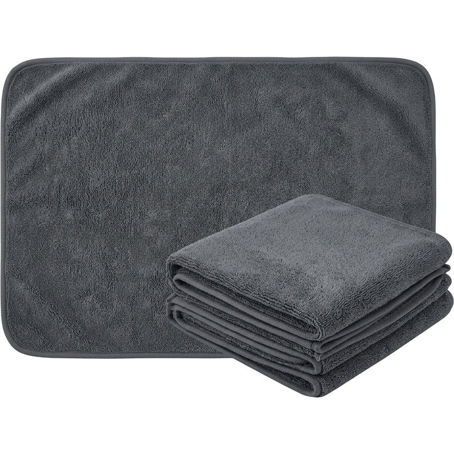 Gelxo Twisted Loop Microfiber Car Drying Towel Set of 2 Graphite